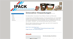 Desktop Screenshot of ipack-industrieverpackungen.de